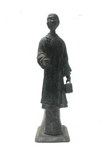 lot 49 image: Vintage oriental Bronze Figure