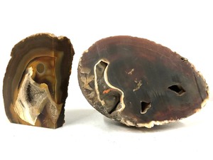 lot 13 image: Group of 6 Larger Agate Slices & Chunks #3