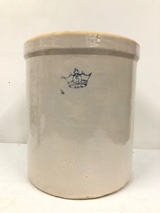 lot 68 image: Vintage 5 Gallon Stoneware Crock