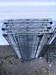lot 224 image: 2 Complete NSF Steel Shelving Units
