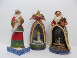 lot 171 image: Lot of 3 JIM DINE Christmas Figures - 2 Musical