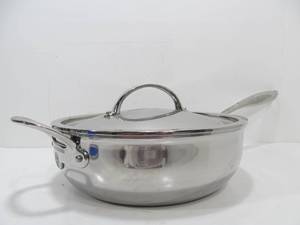 lot 178 image: Brand New WILLIAMS SONOMA Stainless Thermo-Clad Covered Pan