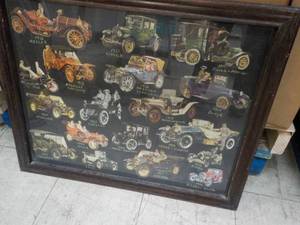 1902-1921 Cars Print Framed with Glass 24 x 30