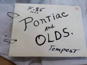 collectible car Scrap Book - Pontiac and Olds