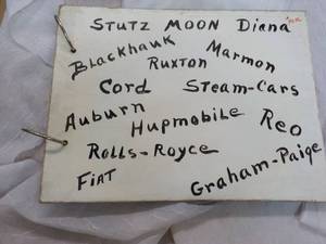Collectible Car Scrap Book