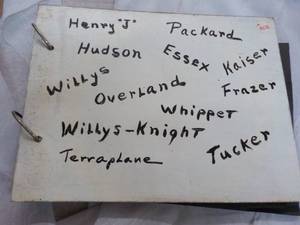 Collectible Car Scrap Book