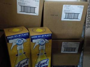 4 Cases Lysol Smart Cleaner Refills and 2 Spray Bottles