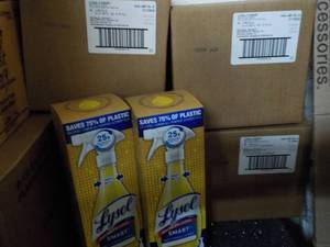 4 Cases Lysol Smart Cleaner Refills and 2 Spray Bottles