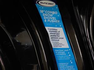 Suncast 18 Combo Snow Shovel and Pusher- made in USA