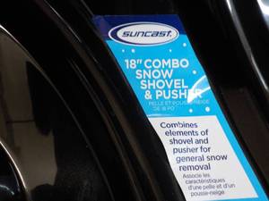 Suncast 18 Combo Snow Shovel and Pusher- made in USA