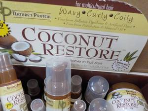 37 pc Display Natures Protein Coconut Restore Products 6 different