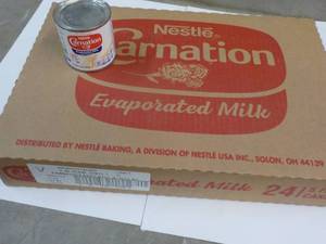 24 ct 5 oz Cans Nestles Carnation Evaporated Milk - best date 08312023