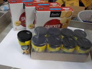 3 Boxes Snacker Crackers and 8 Well Yes Sipping Soups