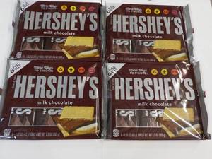 4 pkgs Hersheys Full Size Candy Bars- 6 each