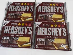 4 pkgs Hersheys Full Size Candy Bars- 6 each