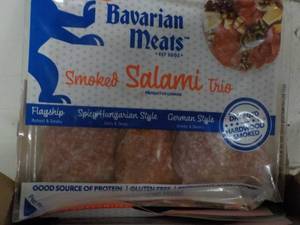A 12 Frozen Pkgs Bavarian Meats Smoked Salami Trio