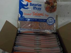 A 12 Frozen Pkgs Bavarian Meats Smoked Salami Trio
