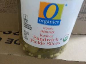 12 - 16 oz Jars Kosher Sandwich Pickles Slices Best By Aug 2023