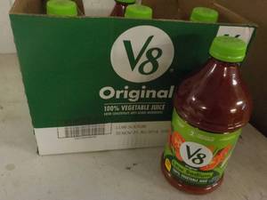 6 - 46 oz V8 Low Sodium Vegetable Juice best date 11302023