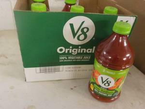 6 - 46 oz V8 Low Sodium Vegetable Juice best date 11302023