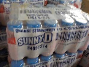 24 Pack Sunny D Orange Strawberry 6.75 oz Bottles