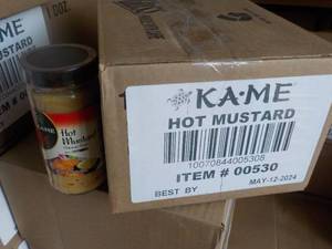 12 Jars KAME HOT Mustard best date 05122024