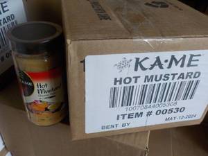 12 Jars KAME HOT Mustard best date 05122024
