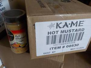 12 Jars KAME HOT Mustard best date 05122024