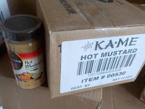 12 Jars KAME HOT Mustard best date 05122024