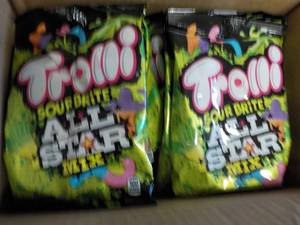 8 - 6.3 oz Bags Trolli Sour Brite All Star past best date