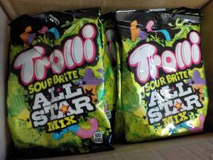 8 - 6.3 oz Bags Trolli Sour Brite All Star past best date