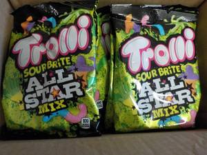 8 - 6.3 oz Bags Trolli Sour Brite All Star past best date
