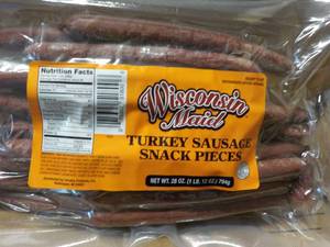 Wisconsin Maid Turkey Sausage Snack Pieces 28 oz Bag