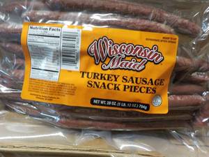 Wisconsin Maid Turkey Sausage Snack Pieces 28 oz Bag