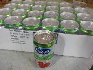 24 pack Ocean Spray Apple Juice 7 oz Cans best date 092023