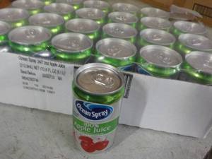 24 pack Ocean Spray Apple Juice 7 oz Cans best date 092023