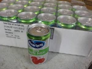 24 pack Ocean Spray Apple Juice 7 oz Cans best date 092023