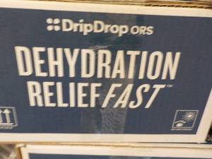 100 Packets Drip Drops Dehydration Relief Fast Berry best date 052026
