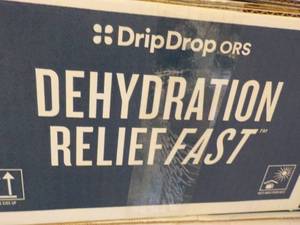 100 Packets Drip Drops Dehydration Relief Fast Berry best date 052026