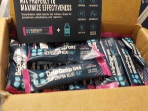 100 Packets Drip Drops Dehydration Relief Fast Berry best date 052026