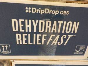 100 Packets Drip Drops Dehydration Relief Fast Berry best date 052026