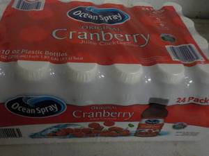 24 pack Ocean Spray Cranberry Juice 10 oz bottles