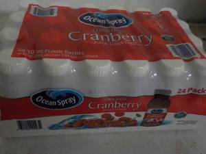 24 pack Ocean Spray Cranberry Juice 10 oz bottles