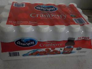 24 pack Ocean Spray Cranberry Juice 10 oz bottles