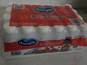 24 pack Ocean Spray Cranberry Juice 10 oz bottles