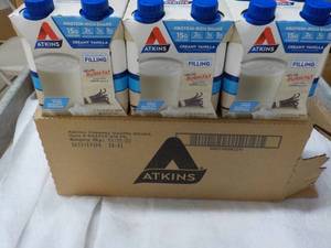 Atkins 12 x 11 oz Protein Rich Creamy Vanilla Shakes best date 112023