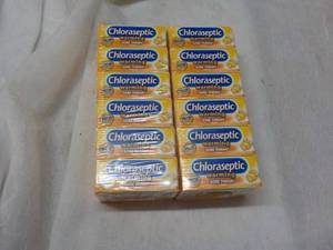 12 boxes Chlo aseptic Warming Sore Throat Lozenges