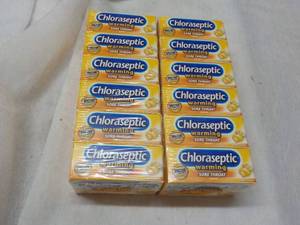 12 boxes Chlo aseptic Warming Sore Throat Lozenges