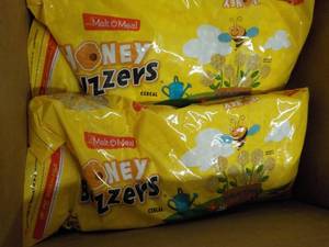 3 - 33 oz Bags Malt O Meal Honey Buzzers Cereal