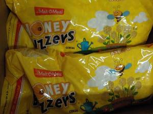 3 - 33 oz Bags Malt O Meal Honey Buzzers Cereal